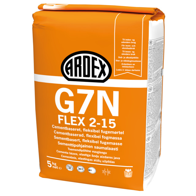KLINKERFOG ARDEX G7N FLEX 2-15 BASALT 5KG | Beijerbygg Byggmaterial